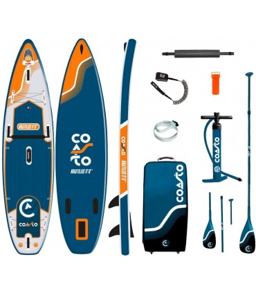 Tabla de Paddle Surf hinchable Coasto Nautilus 11'8" Doble Cámara