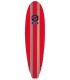 Tabla de surf blanda 7'0 Zero Roja