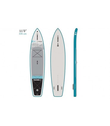 MISTRAL® Tabla hinchable de paddle surf de travesía de doble cámara 386 x  81 x 15 cm