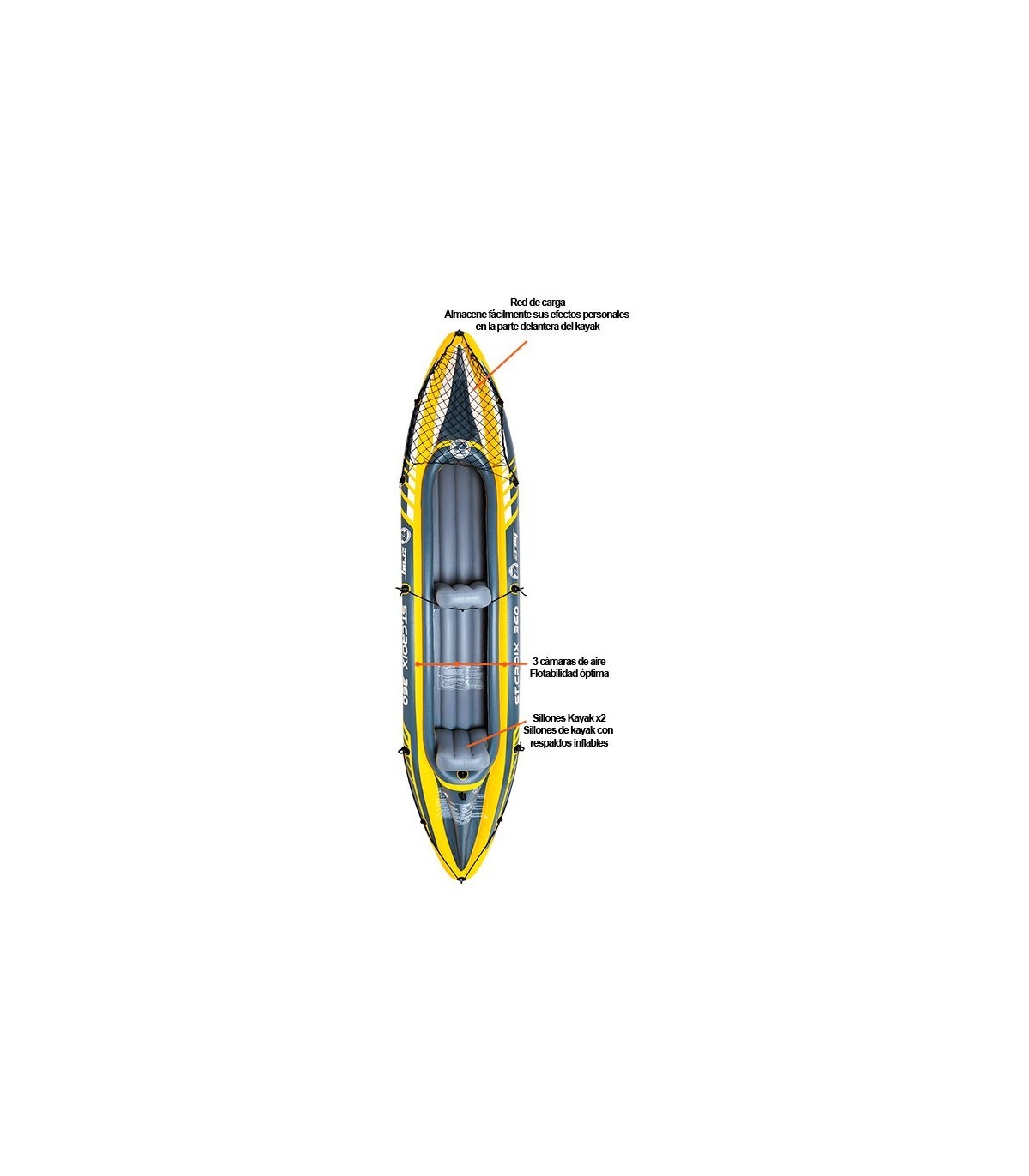 Kayak hinchable doble Fenix