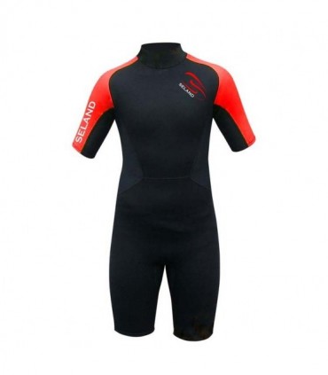 Traje de Neopreno corto hombre 2/2mm Aru Rojo