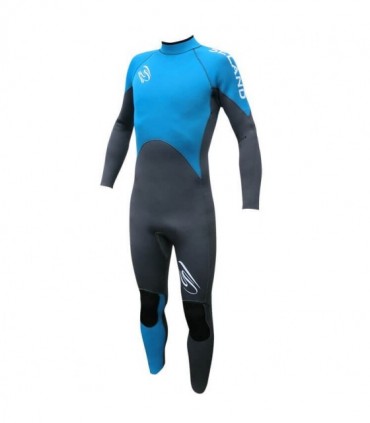 Traje de Neopreno largo hombre 4/3mm Groz Azul/Gris