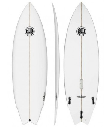 Tabla de surf Soul Black Rose (5'6" a 6'0")