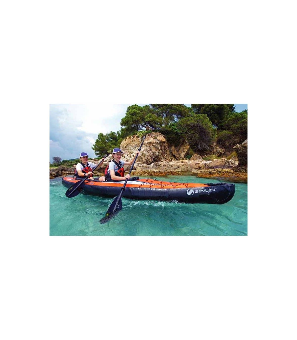 Kayak Hinchable 2 plazas Pointer k2 Sevylor - Outlet Piscinas
