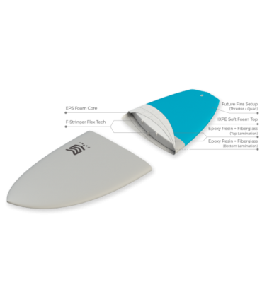 Tabla Surf 5'6" Marshmallow Orange