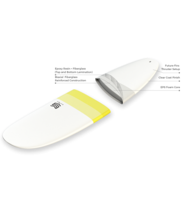Tabla Surf 7'2" Malibú