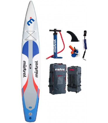 MISTRAL®Tabla hinchable de paddle surf infantil de doble cámara 258 x 76 x  12,5 cm