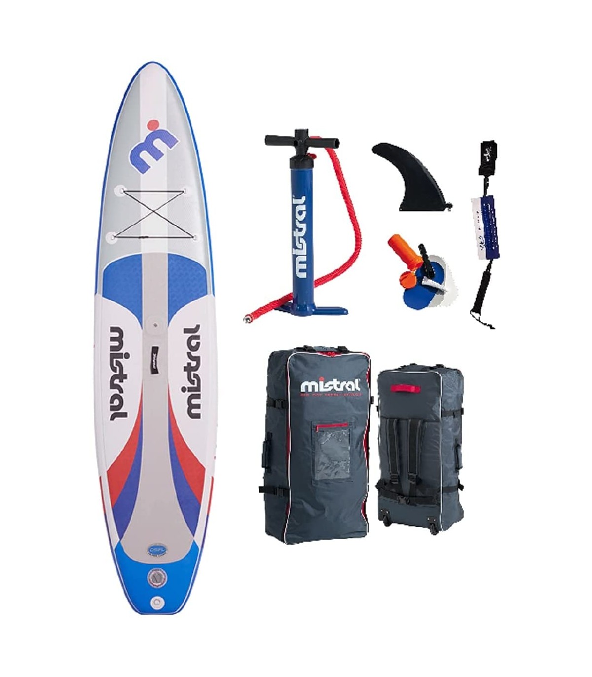 MISTRAL® Tabla hinchable de paddle surf de travesía de doble