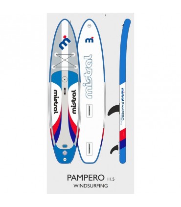 Tabla de paddle surf hinchable Pampero 11'5"