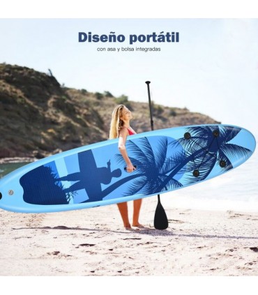 Tabla de paddle surf hinchable Costway Hawaii 11'0"