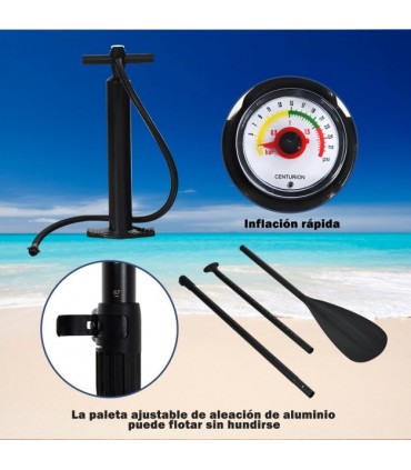 Tabla de paddle surf hinchable Costway Hawaii 11'0"