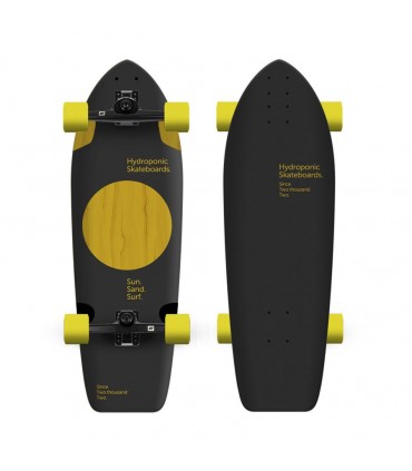 Surfskate Square Lunar Black/Yellow 10"