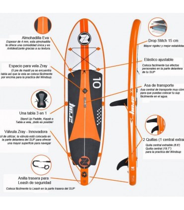 Tabla de Paddle Sup WindSurf 10'6"
